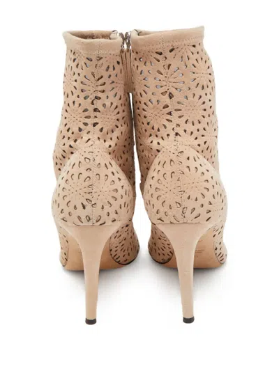 Pre-owned Giuseppe Zanotti  110mm Perforated Ankle Boots