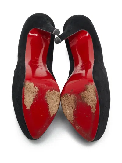 Pre-owned Christian Louboutin 165mm Suede Platform Pumps