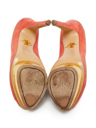 Pre-owned Charlotte Olympia  155mm Peep-toe Pumps