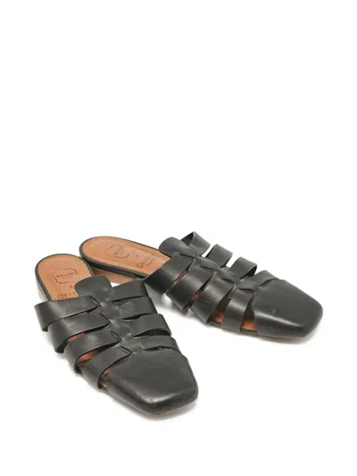 Pre-owned Malone Souliers X Deveaux  Leather Mules