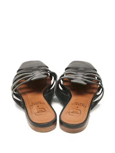 Pre-owned Malone Souliers X Deveaux  Leather Mules