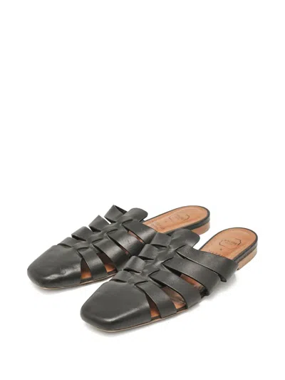 Pre-owned Malone Souliers X Deveaux  Leather Mules