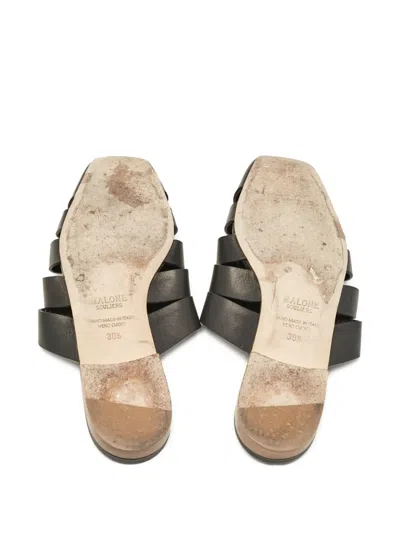 Pre-owned Malone Souliers X Deveaux  Leather Mules