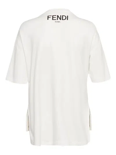 Pre-owned Fendi Sequin-embellished Logo T-shirt