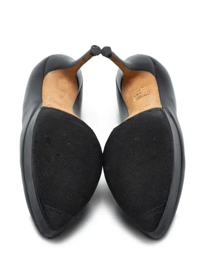Pre-owned Gucci 100mm Leather Platform Pumps