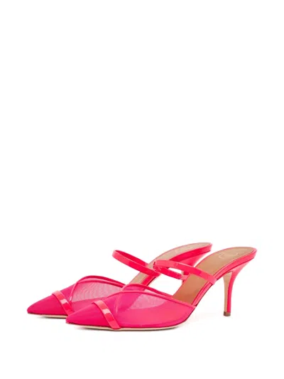 Pre-owned Malone Souliers 70mm Patent Mesh Mules