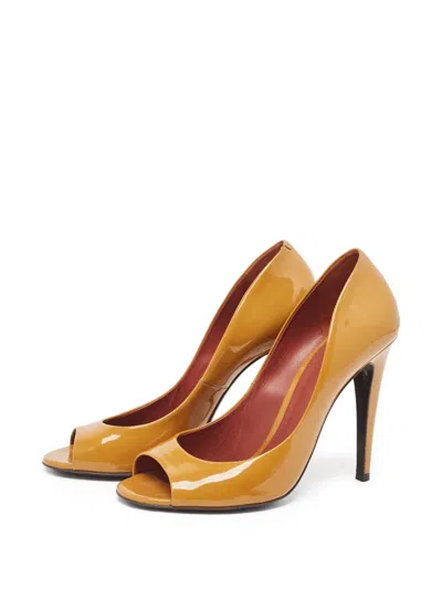 Pre-owned Bottega Veneta 120mm Patent Leather Pumps