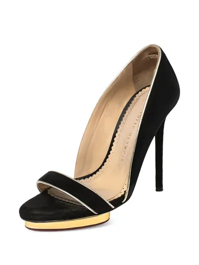Pre-owned Charlotte Olympia  115mm Christine Sandals