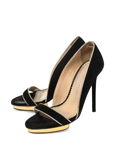 Pre-owned Charlotte Olympia  115mm Christine Sandals