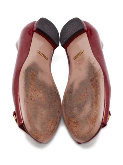 Pre-owned Gucci Micro Ssima Ballet Flats