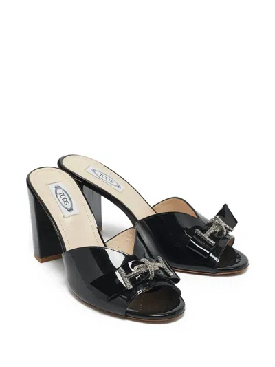 Pre-owned Tod's Vintage  100mm Double-t Sandals