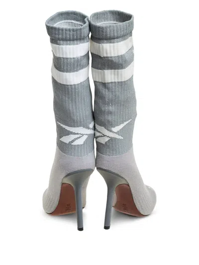 Pre-owned Vetements  110mm Pointed Sock-style Ankle Boots