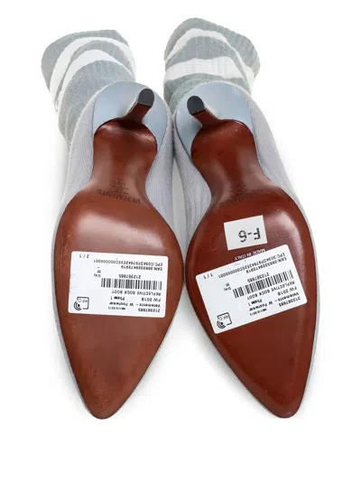 Pre-owned Vetements  110mm Pointed Sock-style Ankle Boots