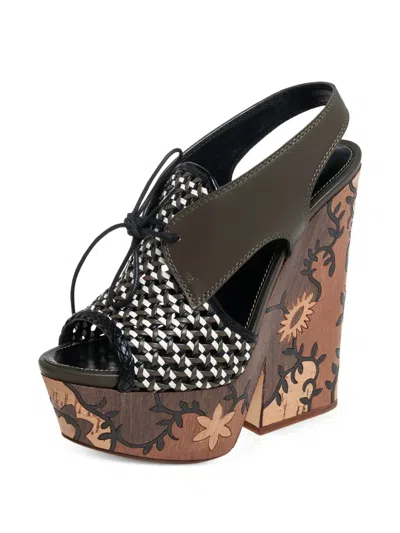 Pre-owned Sergio Rossi Vintage 70mm Leather Platform Sandals