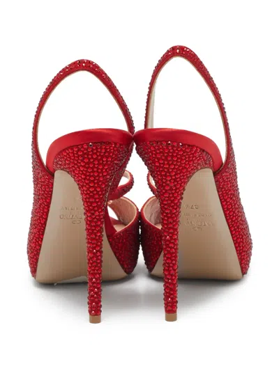 Pre-owned Valentino Garavani Rhinestone-embellished Platform Sandals