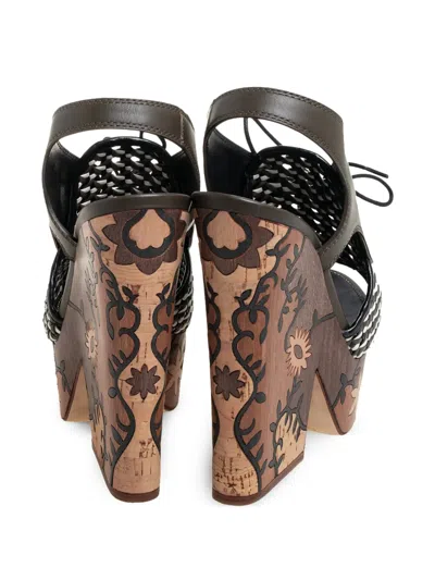 Pre-owned Sergio Rossi Vintage 70mm Leather Platform Sandals