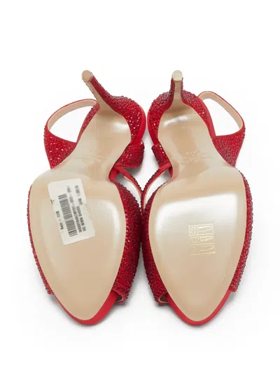 Pre-owned Valentino Garavani Rhinestone-embellished Platform Sandals