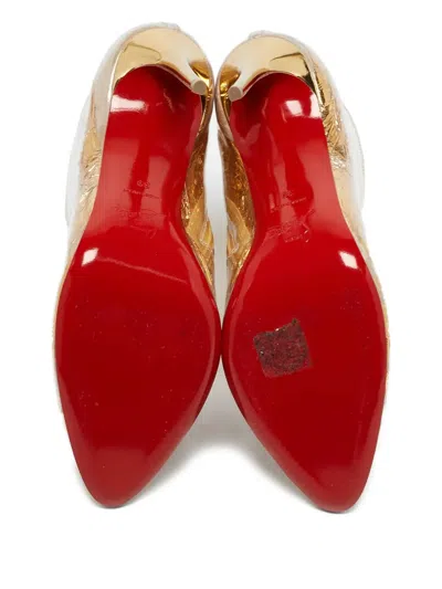 Pre-owned Christian Louboutin 100mm Booty Cap Ankle Boots