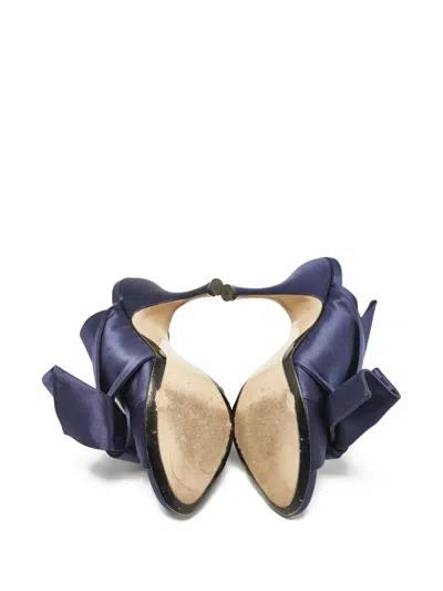 Pre-owned N°21  130mm Satin Wrap Sandals