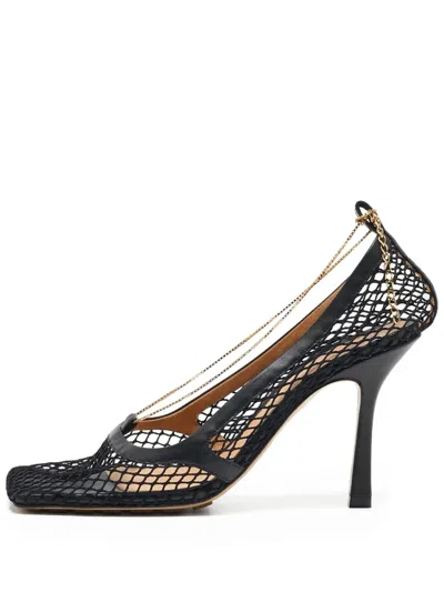 Pre-owned Bottega Veneta 100mm Mesh Pumps