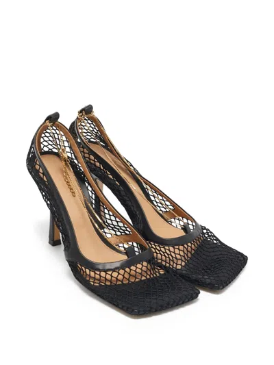 Pre-owned Bottega Veneta 100mm Mesh Pumps