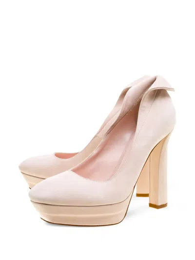 Pre-owned Bottega Veneta 120mm Suede Platform Pumps
