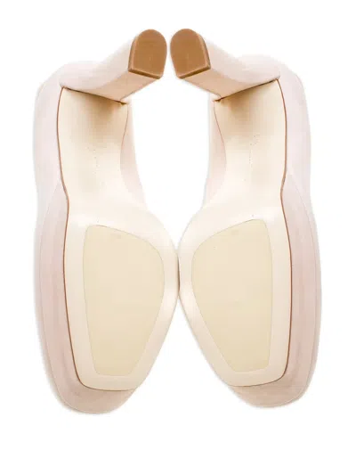 Pre-owned Bottega Veneta 120mm Suede Platform Pumps