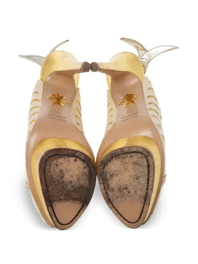 Pre-owned Charlotte Olympia  150mm Fish-motif Pumps