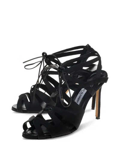 Pre-owned Manolo Blahnik 105mm Netochka Sandals