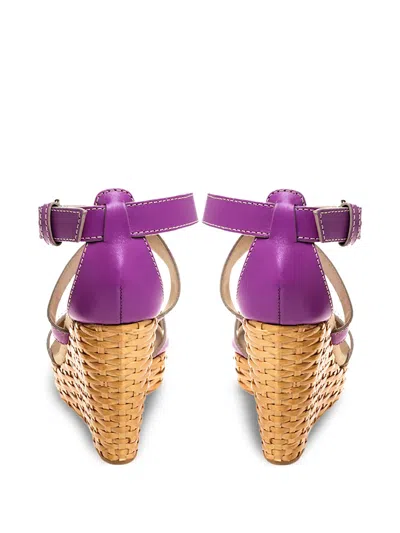 Pre-owned Dolce & Gabbana 100mm Leather Sandals