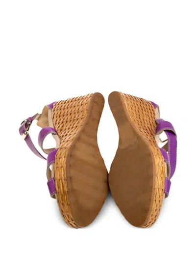 Pre-owned Dolce & Gabbana 100mm Leather Sandals