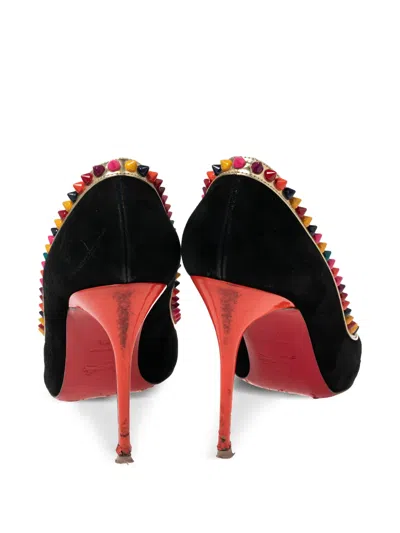 Pre-owned Christian Louboutin 105mm Spike-stud Pumps In Black