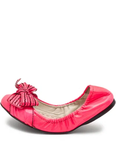 Pre-owned Miu Miu Leather Ballet Flats