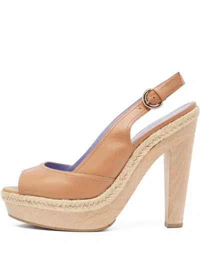 Pre-owned Sergio Rossi Vintage  Peep-toe Platform Sandals