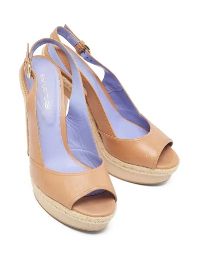Pre-owned Sergio Rossi Vintage  Peep-toe Platform Sandals