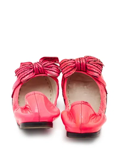 Pre-owned Miu Miu Leather Ballet Flats