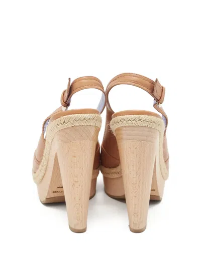 Pre-owned Sergio Rossi Vintage  Peep-toe Platform Sandals