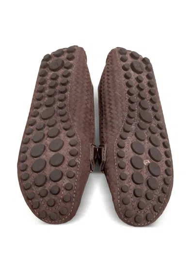 Pre-owned Louis Vuitton Logo-plaque Loafers