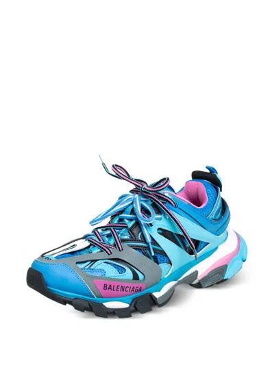 Pre-owned Balenciaga Track Sneakers In Blue