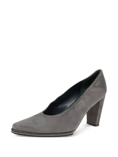 Pre-owned Stuart Weitzman  85mm Suede Pointed-toe Pumps