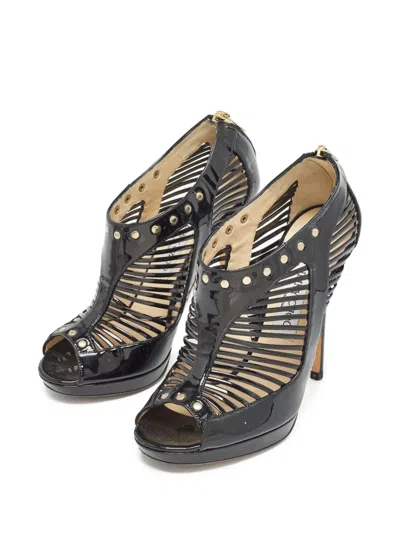 Pre-owned Jimmy Choo 125mm Patent-leather Pumps In Black
