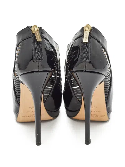 Pre-owned Jimmy Choo 125mm Patent-leather Pumps In Black