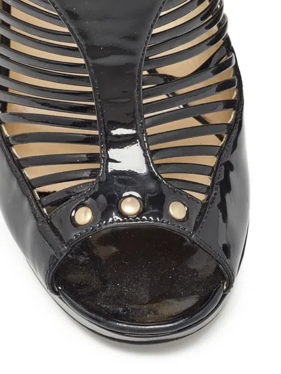 Pre-owned Jimmy Choo 125mm Patent-leather Pumps In Black