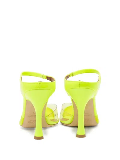 Pre-owned Malone Souliers  100mm Transparent Pointed-toe Mules
