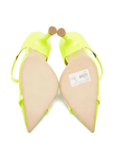 Pre-owned Malone Souliers  100mm Transparent Pointed-toe Mules