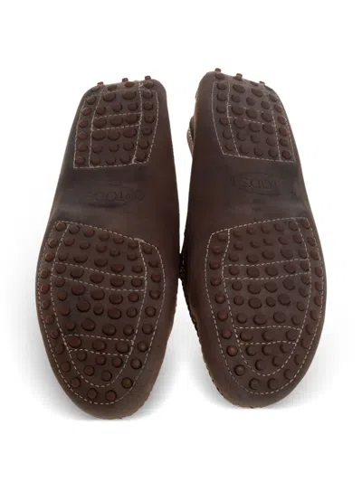 Pre-owned Tod's Vintage  Suede Loafers In Brown