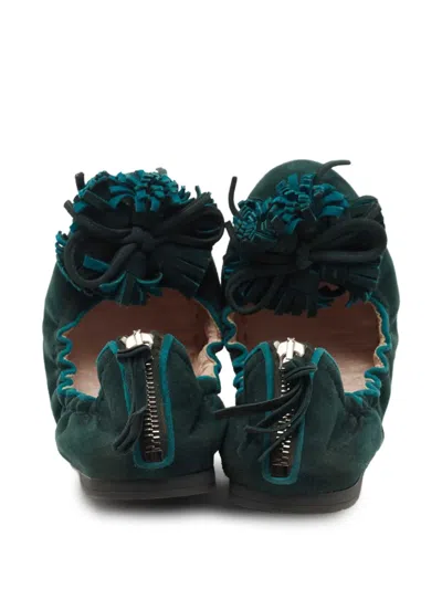 Pre-owned Miu Miu 3d-detailed Ballet Flats