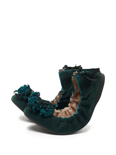 Pre-owned Miu Miu 3d-detailed Ballet Flats