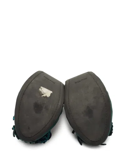 Pre-owned Miu Miu 3d-detailed Ballet Flats