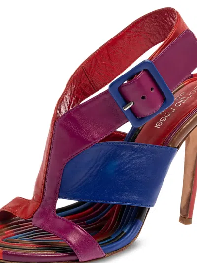 Pre-owned Sergio Rossi Vintage 100mm Colour-block Sandals